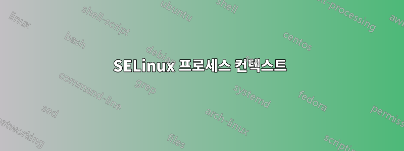 SELinux 프로세스 컨텍스트
