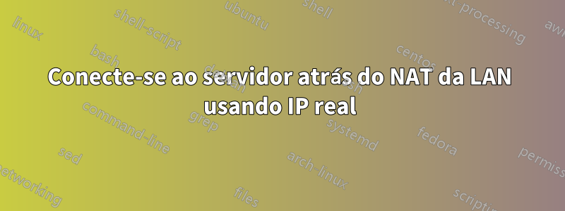 Conecte-se ao servidor atrás do NAT da LAN usando IP real