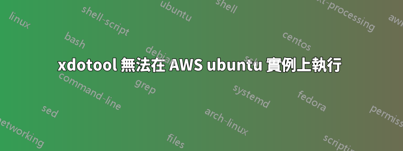xdotool 無法在 AWS ubuntu 實例上執行
