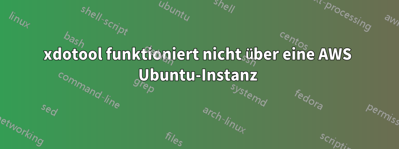 xdotool funktioniert nicht über eine AWS Ubuntu-Instanz