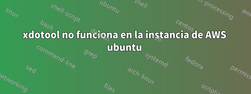 xdotool no funciona en la instancia de AWS ubuntu