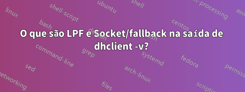 O que são LPF e Socket/fallback na saída de dhclient -v?