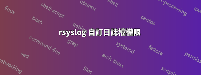 rsyslog 自訂日誌檔權限