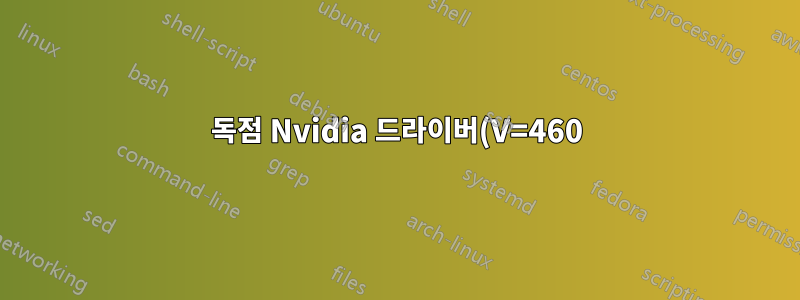 독점 Nvidia 드라이버(V=460)가 포함된 Debian 10에서 노트북 모니터와 외부 모니터를 어떻게 볼 수 있나요?
