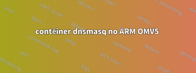 contêiner dnsmasq no ARM OMV5