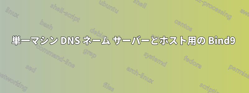 単一マシン DNS ネーム サーバーとホスト用の Bind9