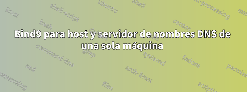 Bind9 para host y servidor de nombres DNS de una sola máquina