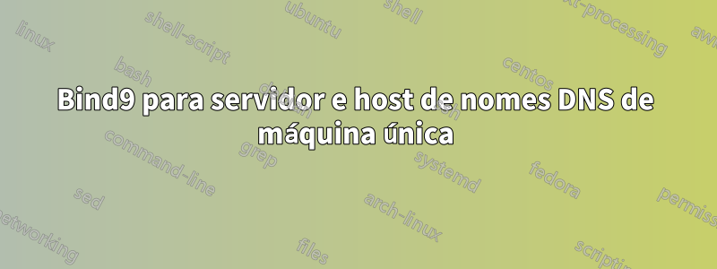 Bind9 para servidor e host de nomes DNS de máquina única