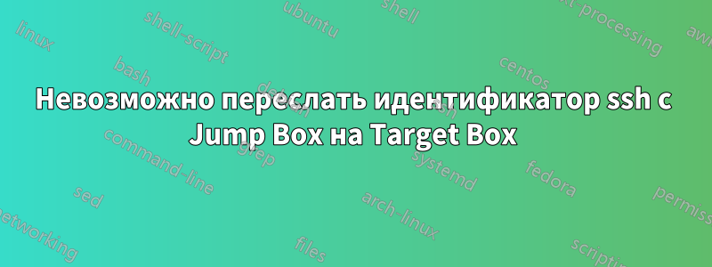 Невозможно переслать идентификатор ssh с Jump Box на Target Box