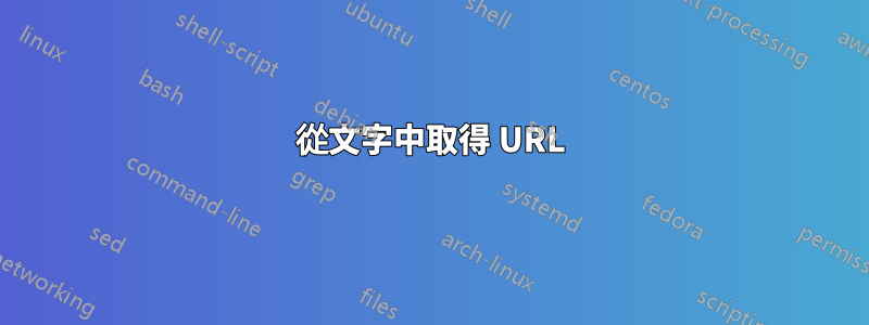 從文字中取得 URL