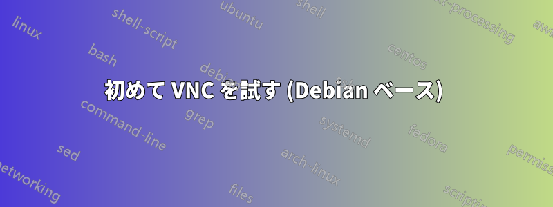 初めて VNC を試す (Debian ベース)