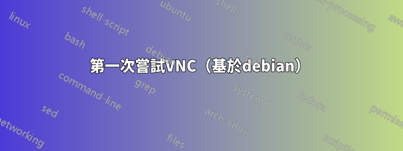 第一次嘗試VNC（基於debian）