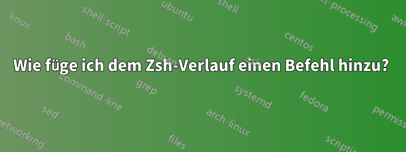 Wie füge ich dem Zsh-Verlauf einen Befehl hinzu?