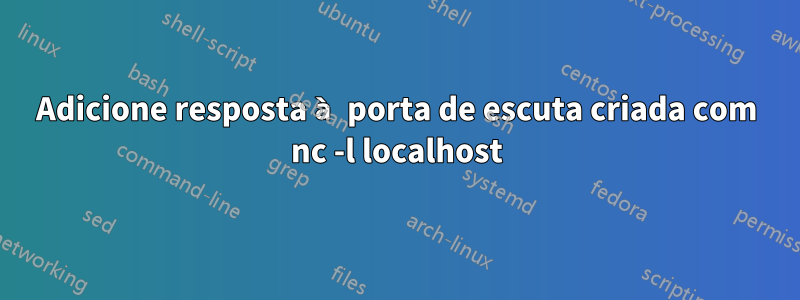 Adicione resposta à porta de escuta criada com nc -l localhost