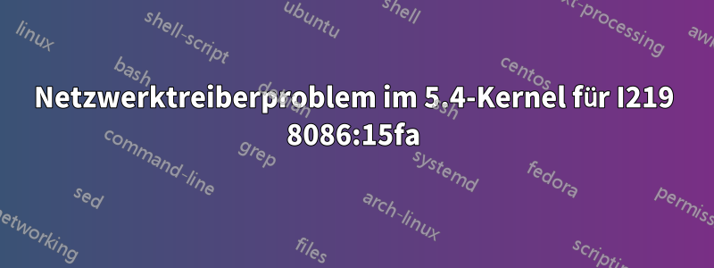 Netzwerktreiberproblem im 5.4-Kernel für I219 8086:15fa