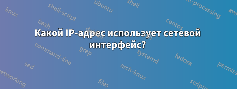 Какой IP-адрес использует сетевой интерфейс?