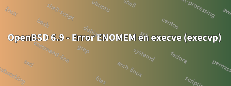 OpenBSD 6.9 - Error ENOMEM en execve (execvp)