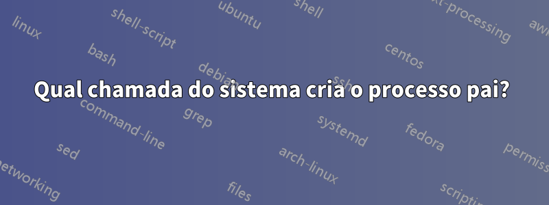 Qual chamada do sistema cria o processo pai?