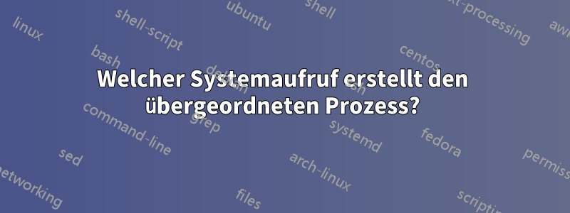 Welcher Systemaufruf erstellt den übergeordneten Prozess?