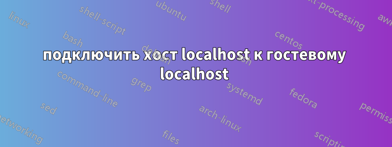 подключить хост localhost к гостевому localhost