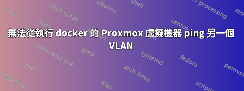 無法從執行 docker 的 Proxmox 虛擬機器 ping 另一個 VLAN