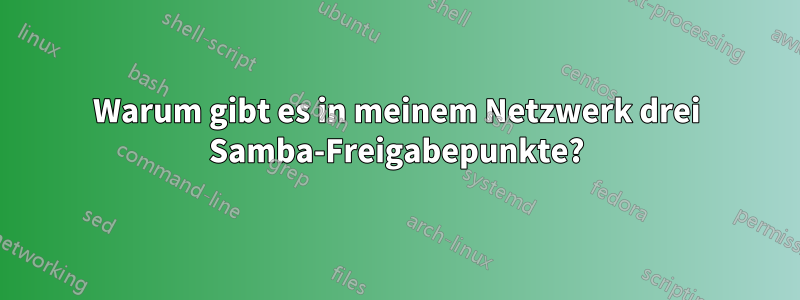 Warum gibt es in meinem Netzwerk drei Samba-Freigabepunkte?