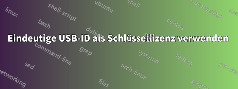 Eindeutige USB-ID als Schlüssellizenz verwenden