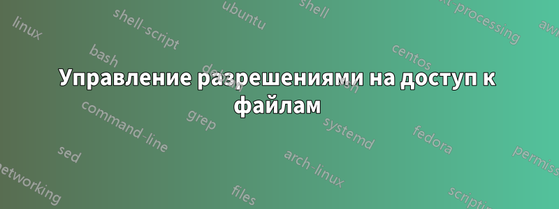 Управление разрешениями на доступ к файлам