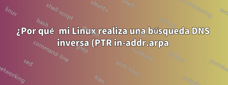 ¿Por qué mi Linux realiza una búsqueda DNS inversa (PTR in-addr.arpa) al establecer una conexión de red (incluso simplemente al arrancar) y cómo la desactivo?