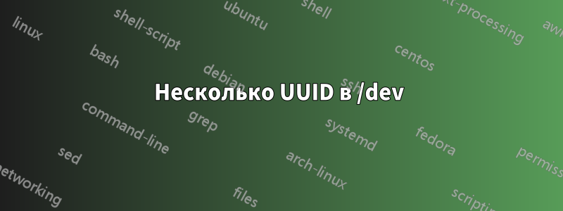 Несколько UUID в /dev