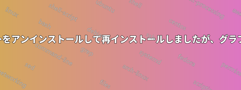 すべてのグラフィックドライバーをアンインストールして再インストールしましたが、グラフィックカードが使用できません