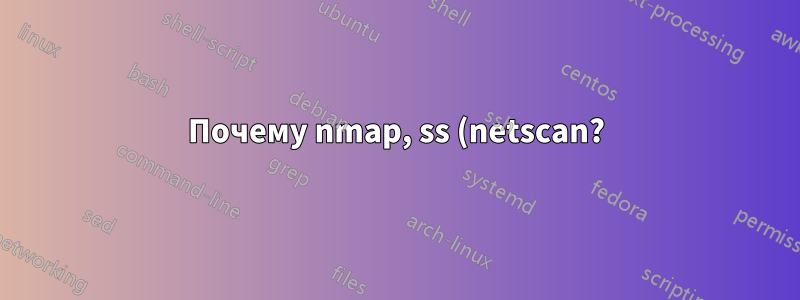Почему nmap, ss (netscan?) и lsof дают разные результаты?