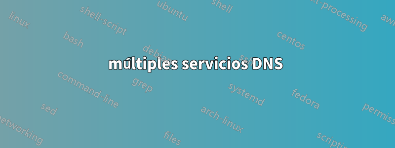 múltiples servicios DNS