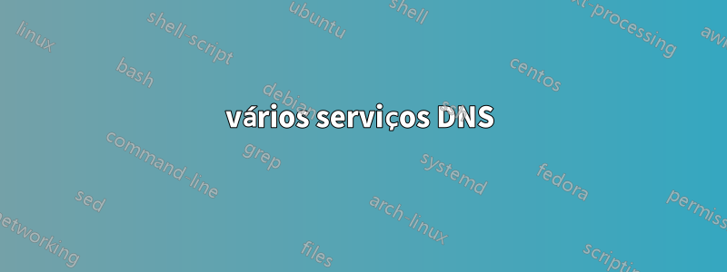 vários serviços DNS