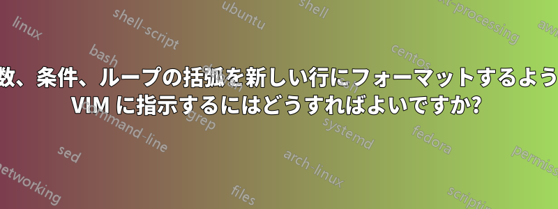 関数、条件、ループの括弧を新しい行にフォーマットするように VIM に指示するにはどうすればよいですか?