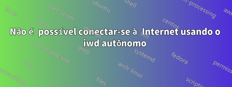 Não é possível conectar-se à Internet usando o iwd autônomo