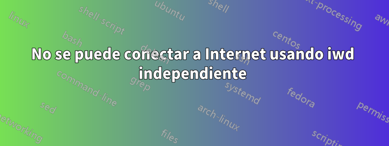 No se puede conectar a Internet usando iwd independiente