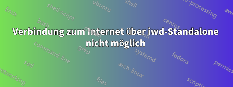 Verbindung zum Internet über iwd-Standalone nicht möglich