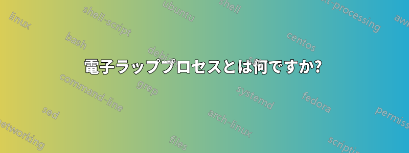 電子ラッププロセスとは何ですか?