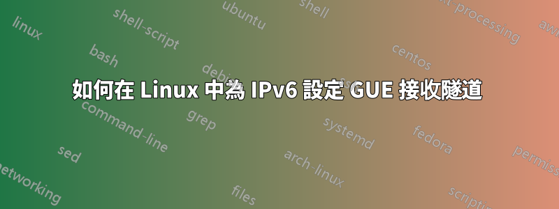 如何在 Linux 中為 IPv6 設定 GUE 接收隧道