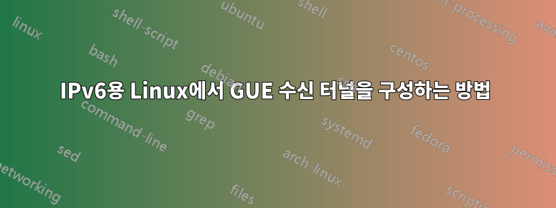 IPv6용 Linux에서 GUE 수신 터널을 구성하는 방법