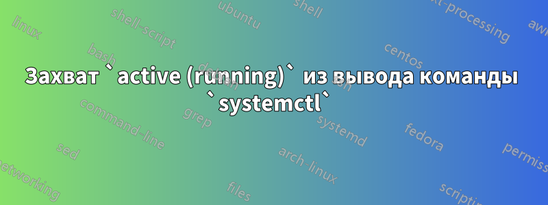 Захват `active (running)` из вывода команды `systemctl` 