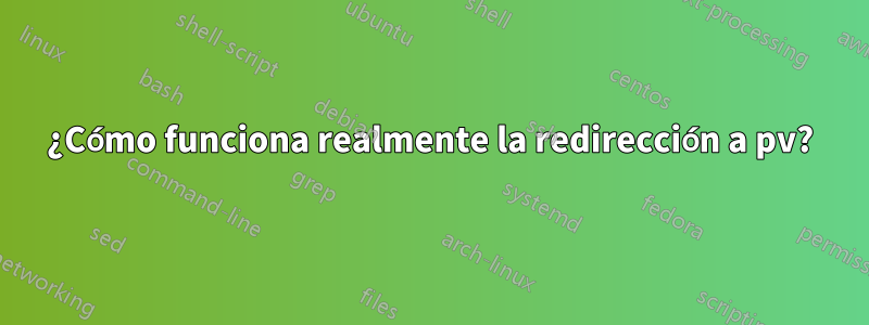 ¿Cómo funciona realmente la redirección a pv?