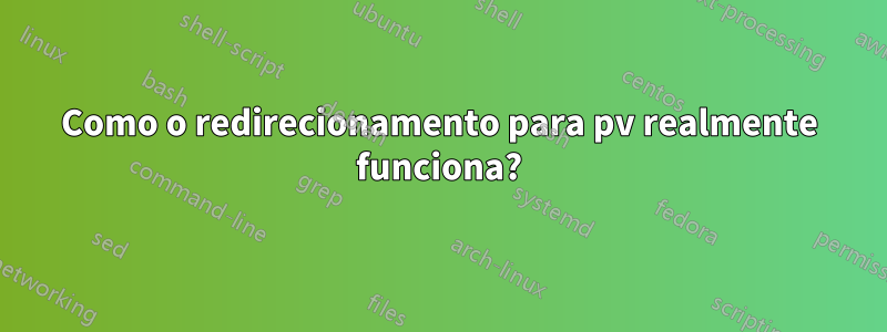 Como o redirecionamento para pv realmente funciona?