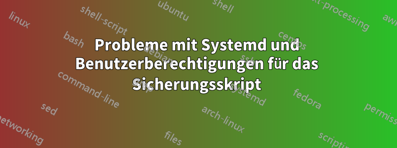 Probleme mit Systemd und Benutzerberechtigungen für das Sicherungsskript