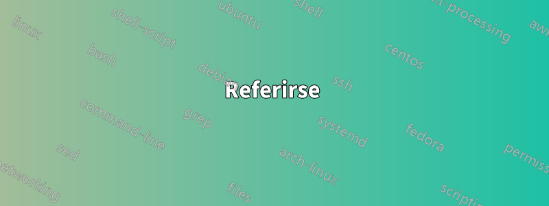 Referirse