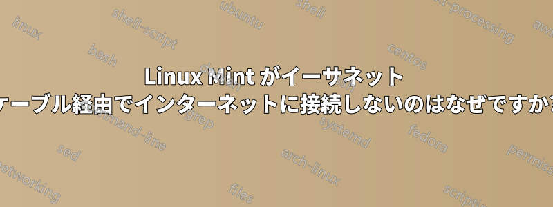 Linux Mint がイーサネット ケーブル経由でインターネットに接続しないのはなぜですか?