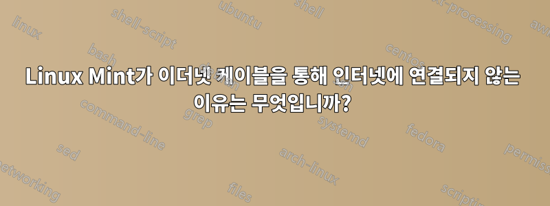 Linux Mint가 이더넷 케이블을 통해 인터넷에 연결되지 않는 이유는 무엇입니까?