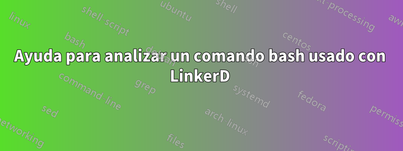 Ayuda para analizar un comando bash usado con LinkerD
