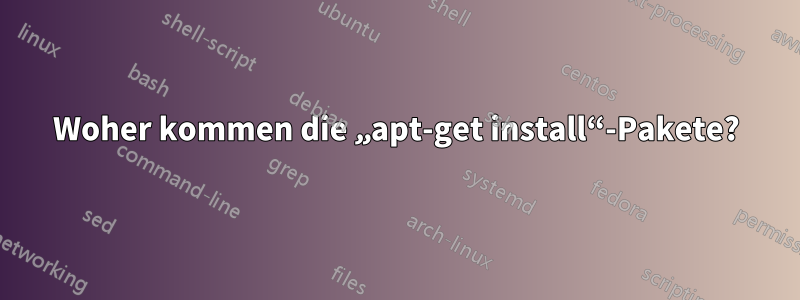 Woher kommen die „apt-get install“-Pakete?